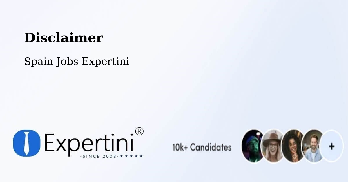 Disclaimer – Salou - Spain Jobs Expertini